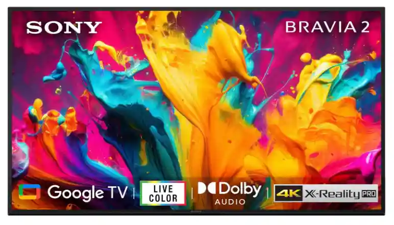  Sony BRAVIA 2 Series 108 cm (43 inches) 4K Ultra HD Smart LED Google TV K-43S20B (Black)